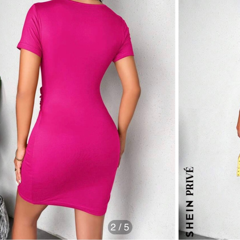 Shein women’s size 6 pink dress, never worn with tags!